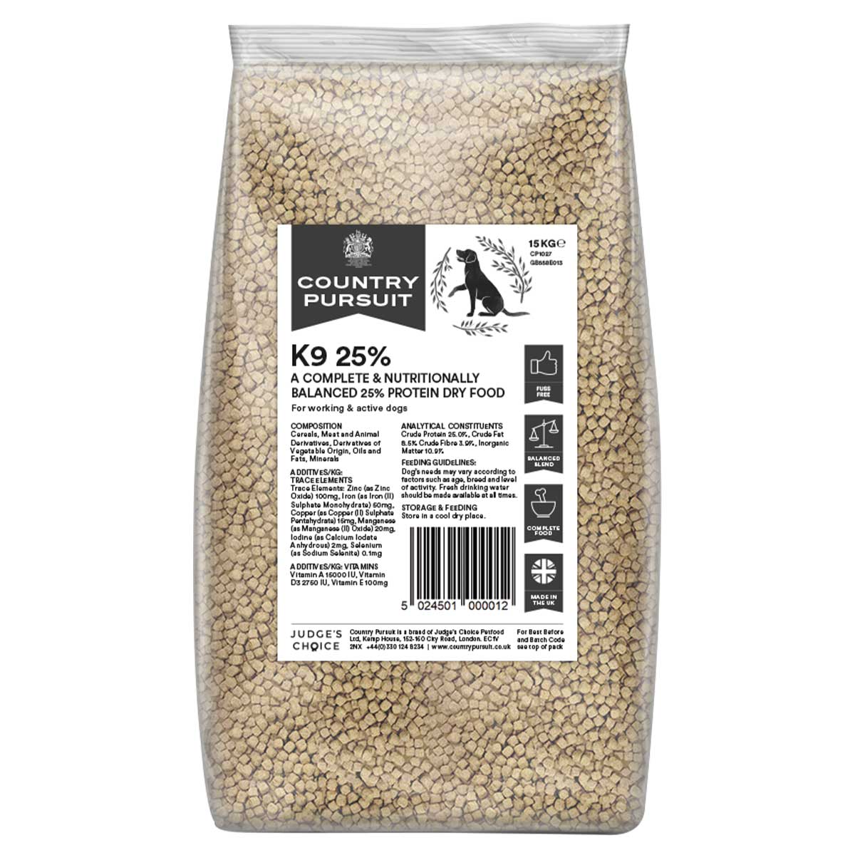 Country Pursuit K9 25% Dog Food Bag 15kg