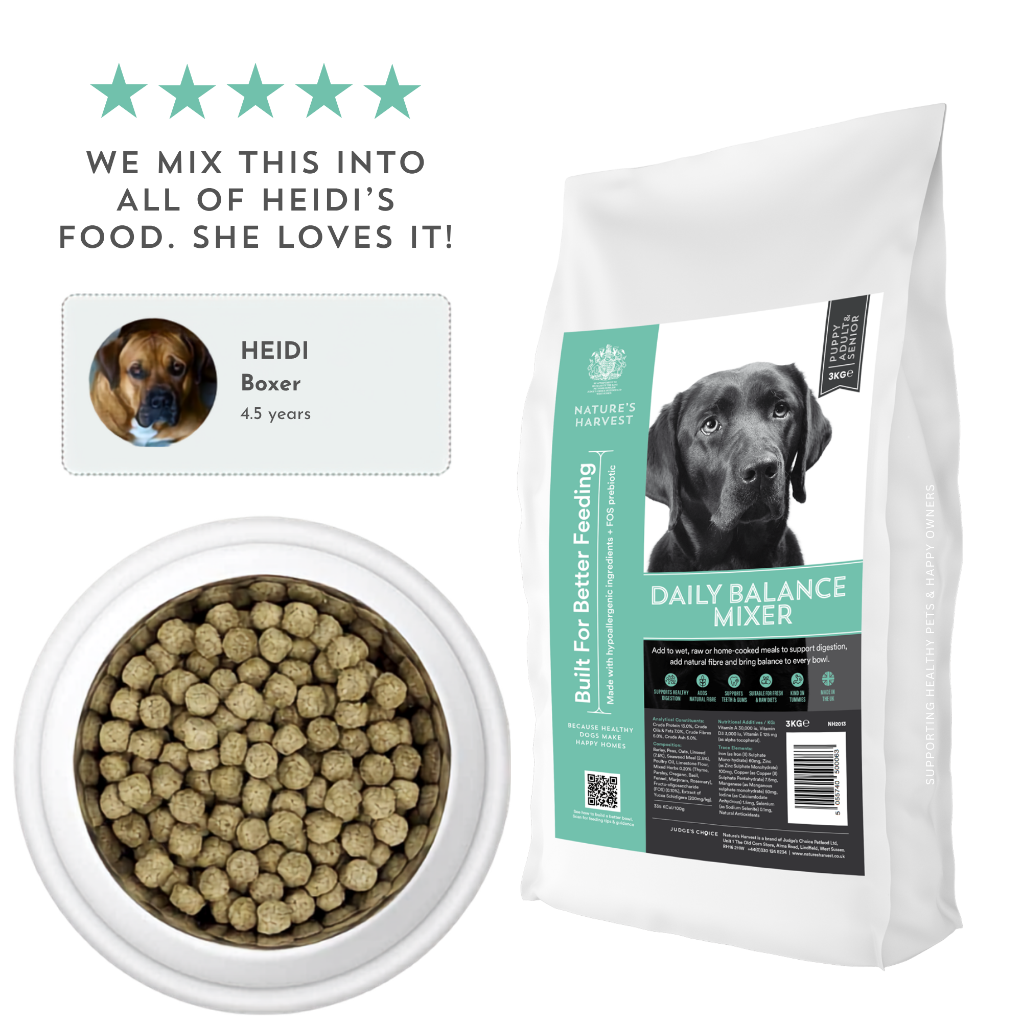Nature’s Harvest Wheat Free Hypoallergenic Dog Mixer - 3kg