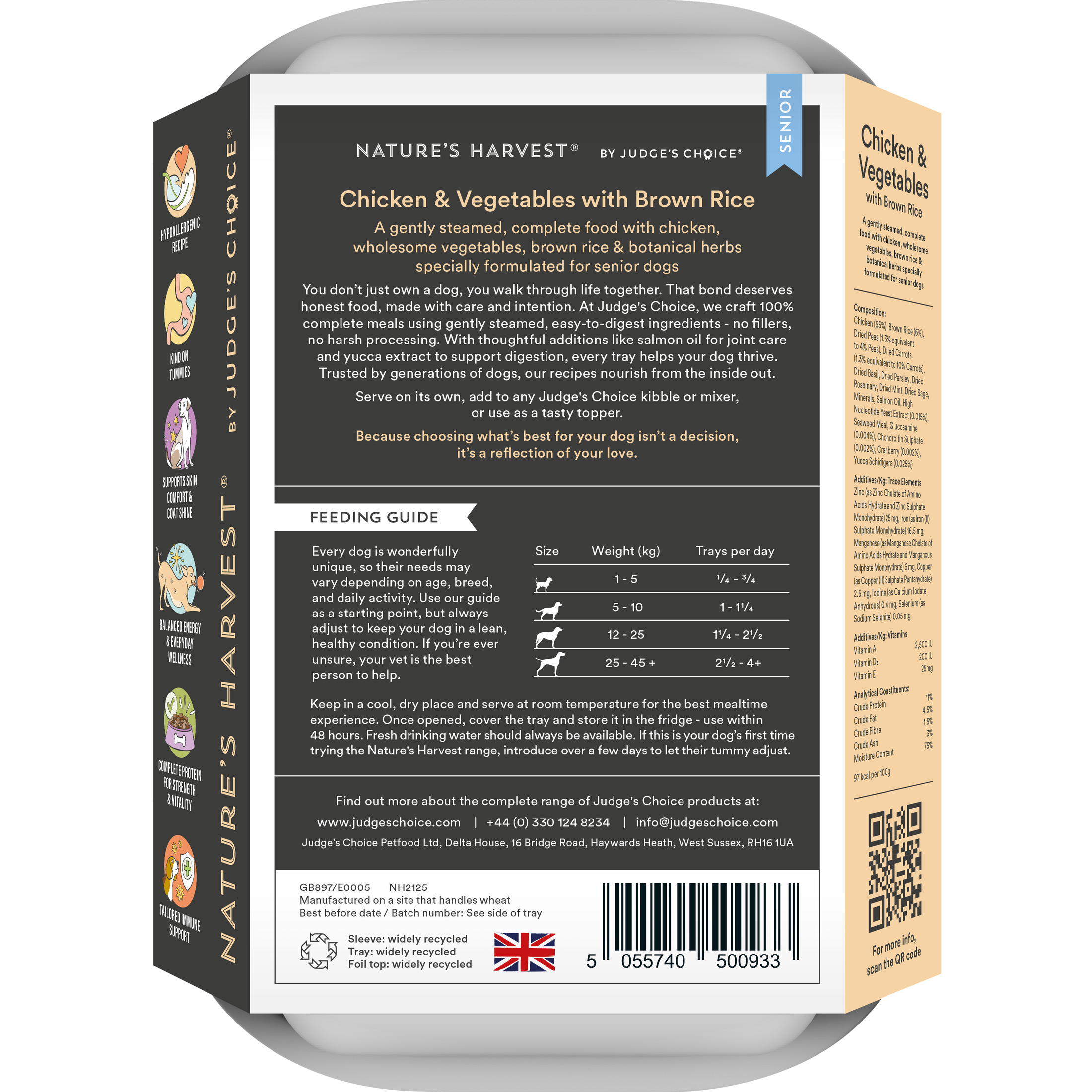 Nature’s Harvest Wet Food Chicken & Veg with Brown Rice - Senior