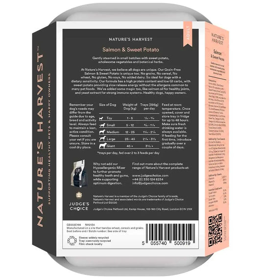 Nature’s Harvest Wet Food Grain Free Salmon & Sweet Potato - Adult