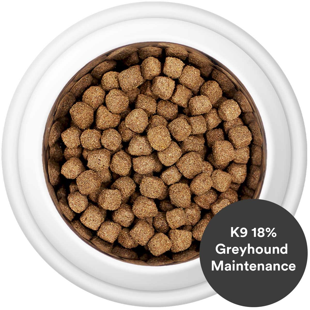 Country Pursuit K9 Greyhound Maintenance Dog Food in a bowl