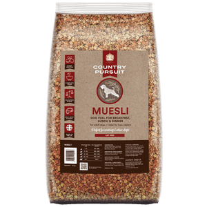 Country Pursuit Muesli dog food 15kg pack shot