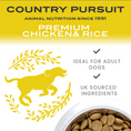 Load image into Gallery viewer, Country Pursuit Chicken & Rice ideal for adult dog, UK sourced ingredients
