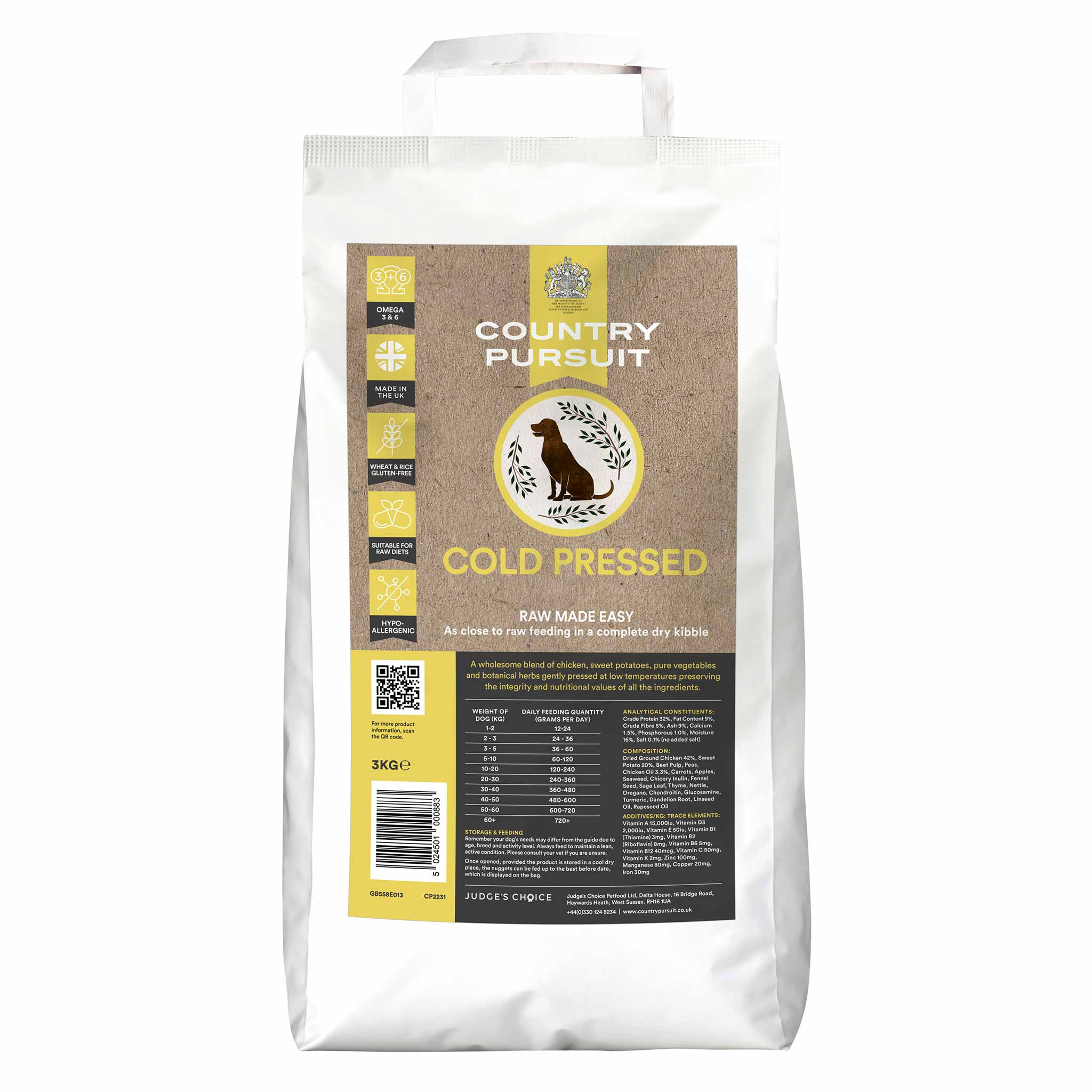 Cold pressed dog food top 15kg