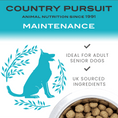 Load image into Gallery viewer, Country Pursuit maintenance is ideal  for adult and senior dogs with UK sourced ingredients
